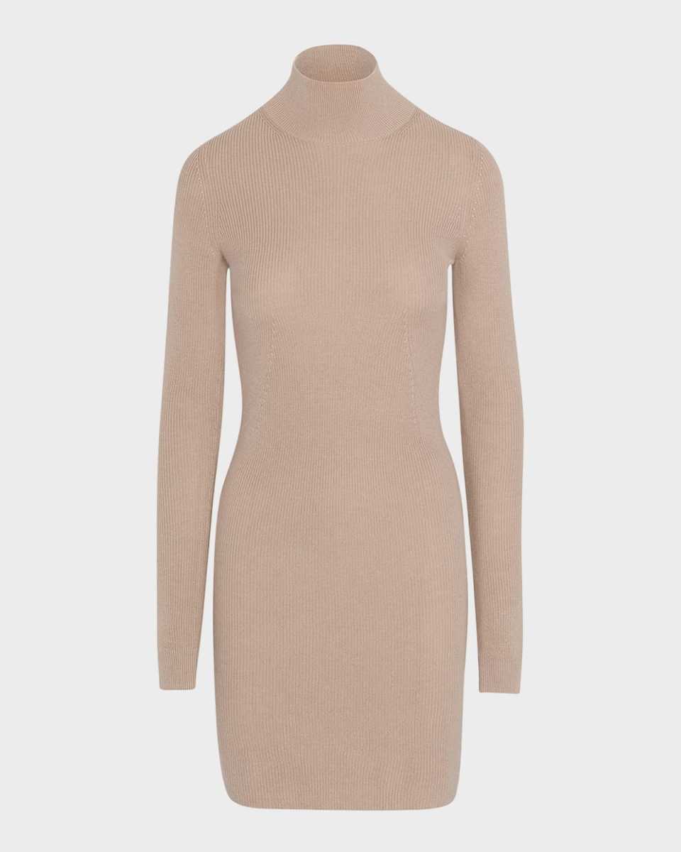 Silvana Long-Sleeve Mini Sweater Dress